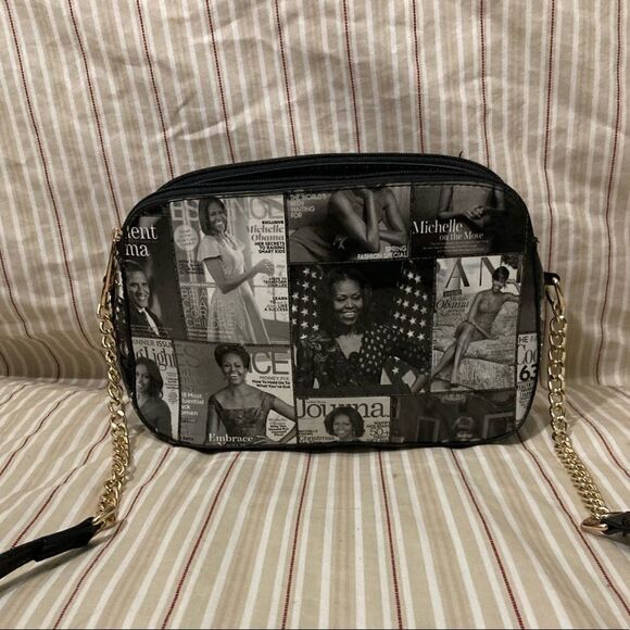 Michelle Obama Magazine Collage Purse - Picture 1 of 10